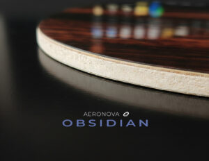 Spiegelglatte Ebenholz Rückhand des OBSIDIAN Tischtennis Holzes für Noppen