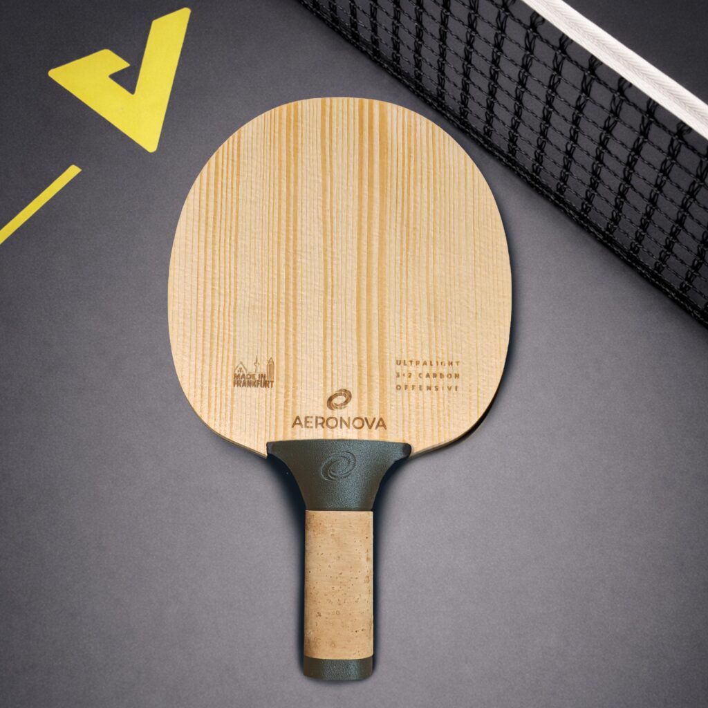Aeronova Spark Jugend Tischtennis Holz Ansicht mit Fichte Frontal