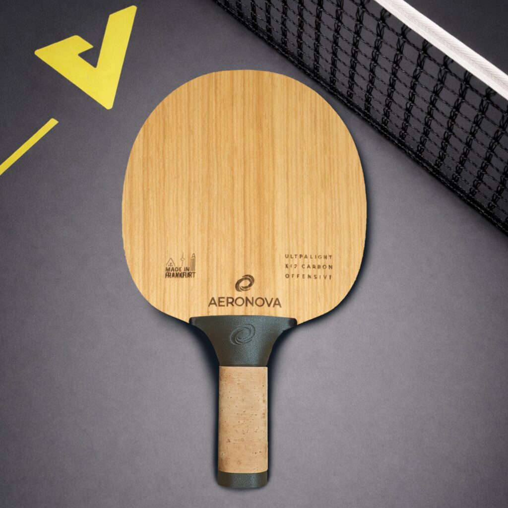 Aeronova Spark Jugend Tischtennis Holz Ansicht mit Limba Frontal