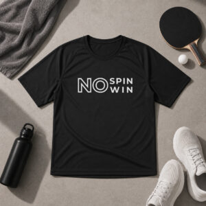 Tischtennis Trikot „No Spin No Win“ | atmungsaktives Mesh