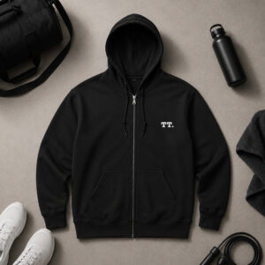 TT. Tischtennis Kapuzenjacke | Premium Heavy-Blend Zipper
