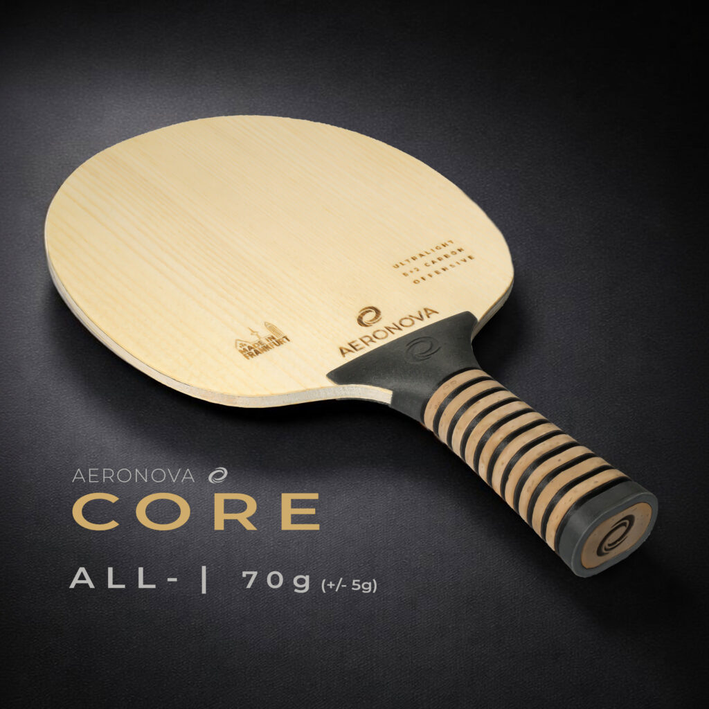 Aeronova CORE leichtes Tischtennis Vollholz Titelbild von Aeronova Manufaktur Frankfurt
