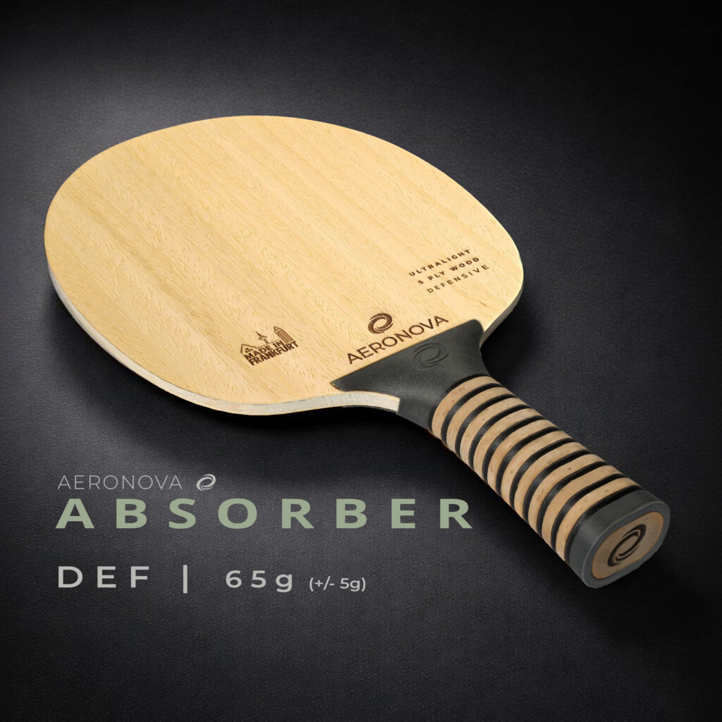 Aeronova Absorber Tischtennis Holz für Materialspieler Titelbild von Aeronova Manufaktur Frankfurt
