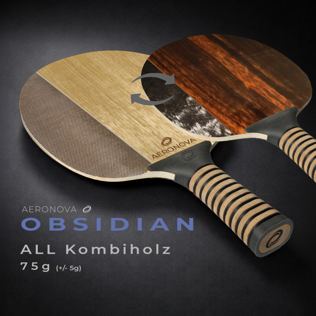 Aeronova Obsidian Tischtennis Kombiholz für Störspiel Titelbild von Aeronova Manufaktur Frankfurt