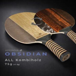 Aeronova Obsidian Tischtennis Kombiholz für Störspiel Titelbild von Aeronova Manufaktur Frankfurt